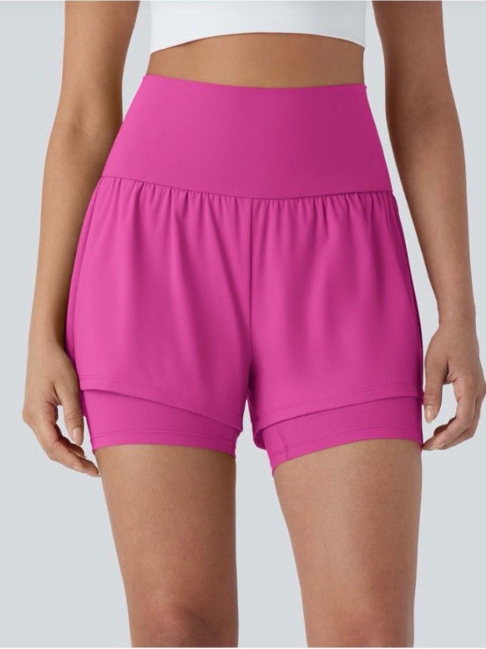 Halara High-Waist 2-in1 Shorts 5”